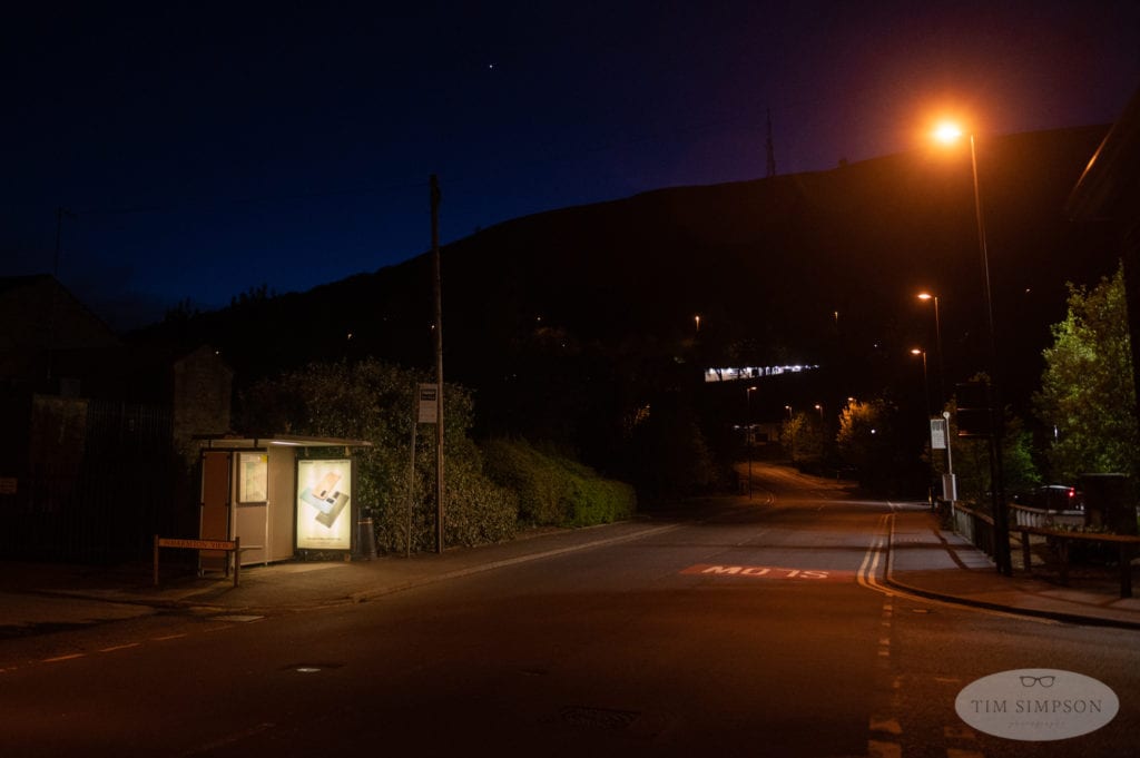 bus stop in the pandemic 