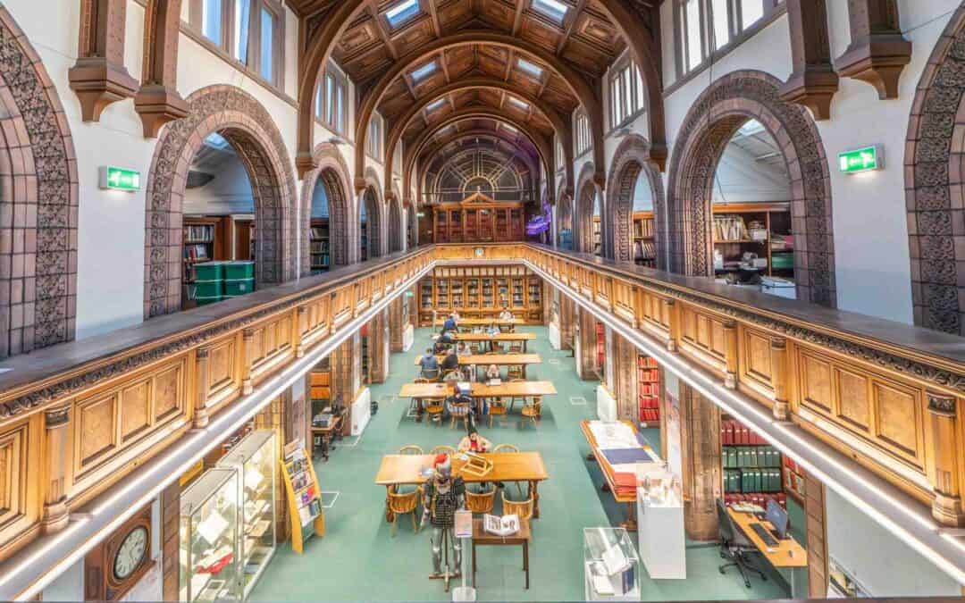 Leeds Library internal architectural images